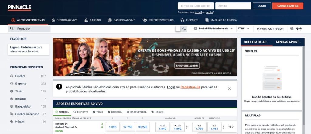 Site oficial da Pinnacle