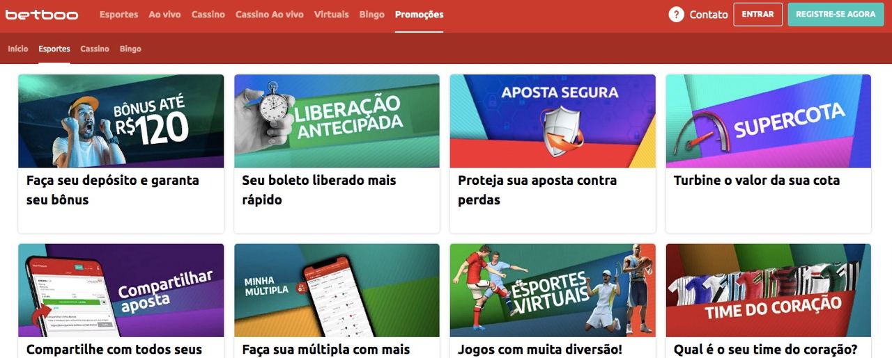 Bônus da casa de apostas BetBoo